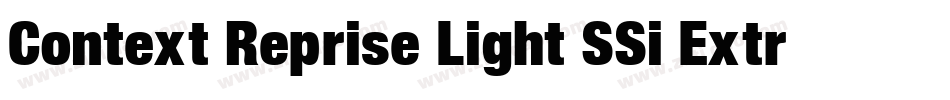 Context Reprise Light SSi Extra Light字体转换